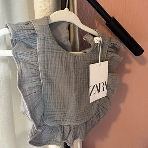 NWT Zara muslin bibb tank - fits small